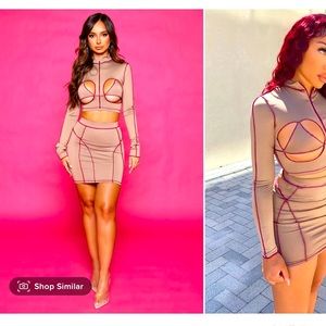 Fashion nova skirt set